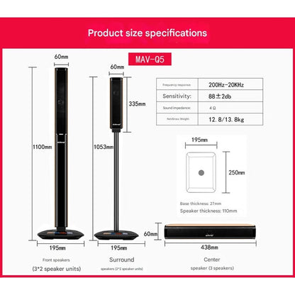 Q5 Wireless Home Theater Set with Amplifier