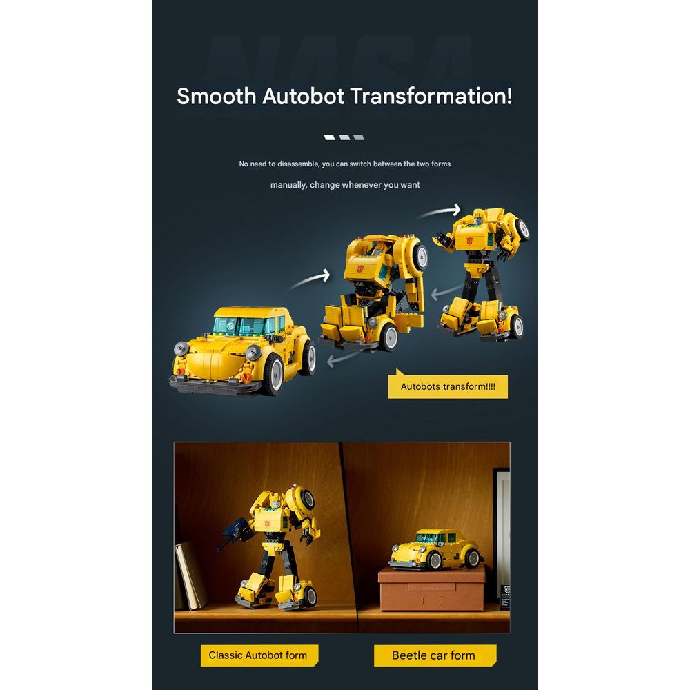 LEGO 10338 Transformers Robot Autobot Bumblebee Building Blocks Set