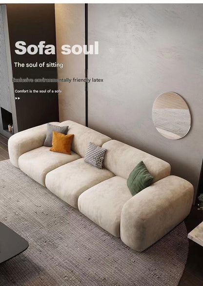 Luxury Fabric Sofa With Footstool