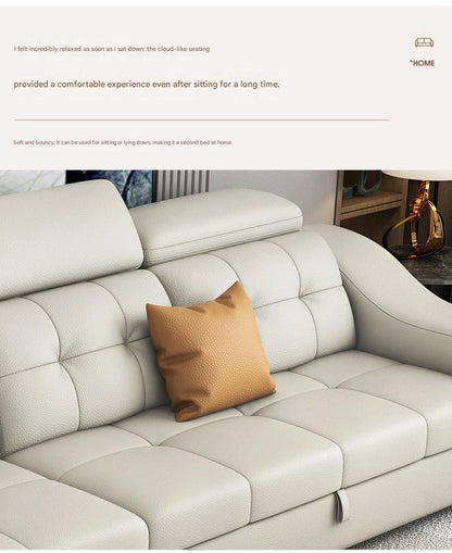 Luxury Smart Recliner Sectional Sofa with Adjustable Headrest