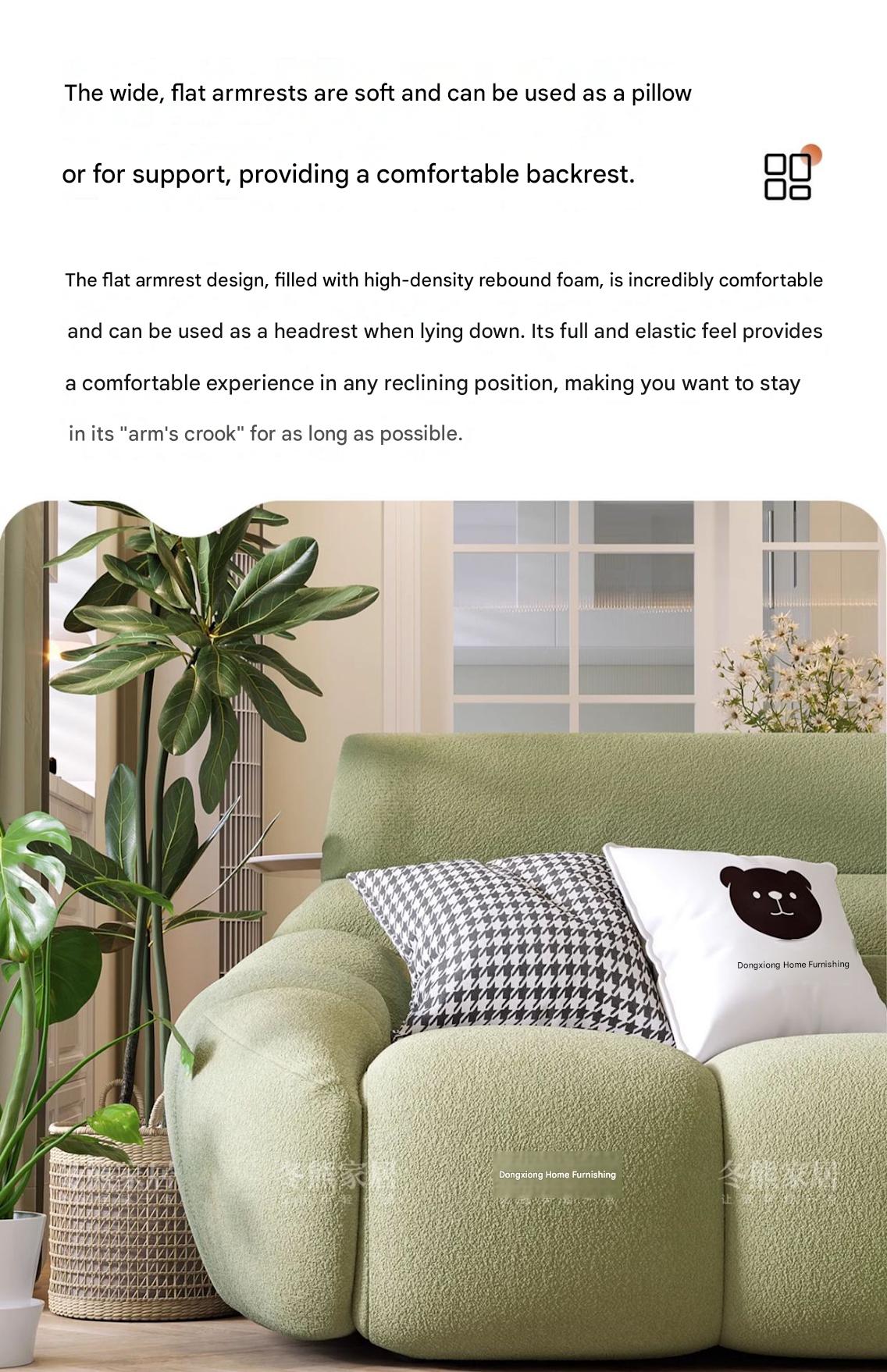 French Retro Pumpkin Fabric Sofa