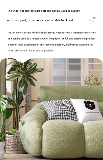 French Retro Pumpkin Fabric Sofa