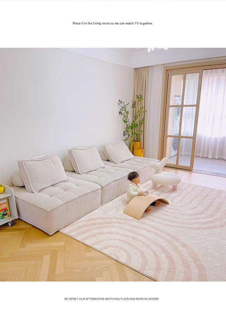 Modern Tofu Block Sofa With Armless
