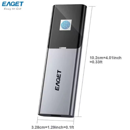 EAGET FM6 1TB Fingerprint Unlocking SSD Hard Drive