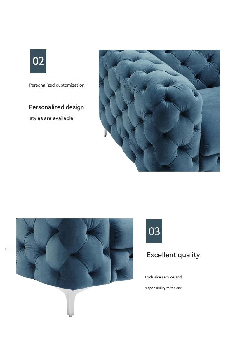 Modern Luxury Velvet Tufted Sofa