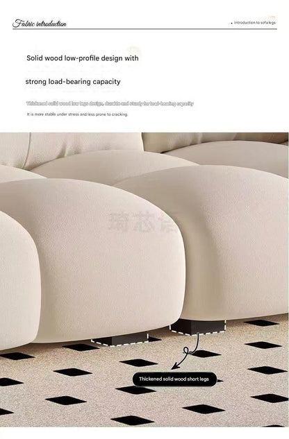 Modern French Barcelona Cloud Velvet Sofa