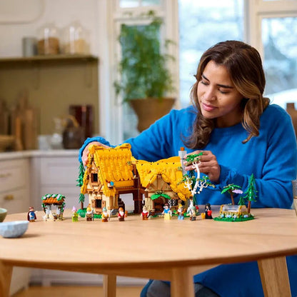 LEGO 43242 Disney Snow White and The Seven Dwarfs Cottage Blocks Set