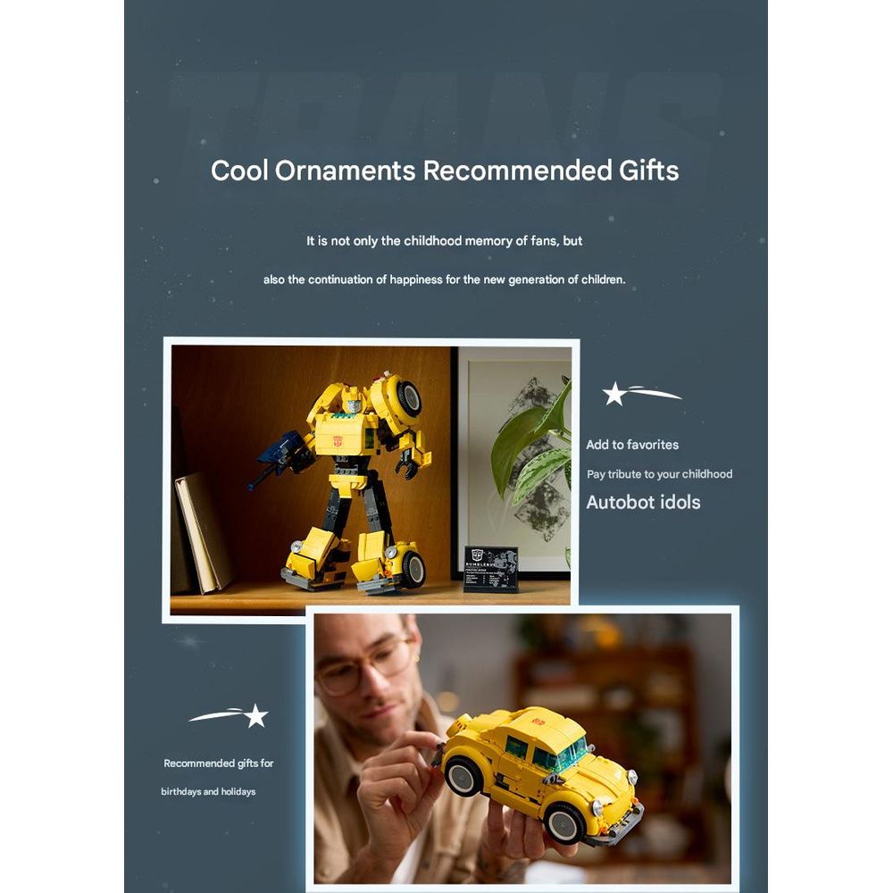 LEGO 10338 Transformers Robot Autobot Bumblebee Building Blocks Set