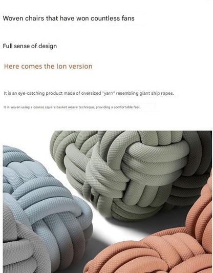 Luxury Italian Woven Knot Sofa Chair