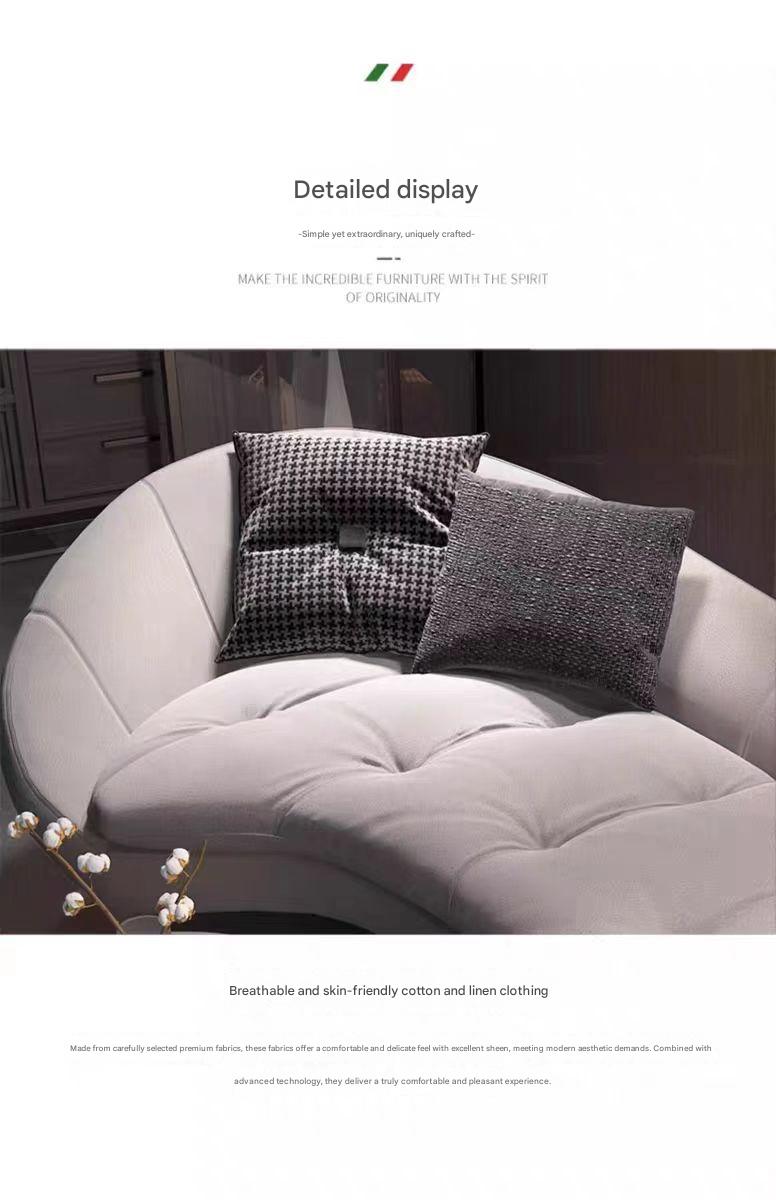 Modern Curved Chaise Lounge Chair