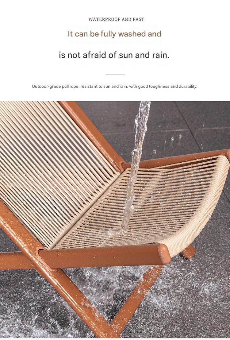 Outdoor Folding Leisure Chair Set With Table