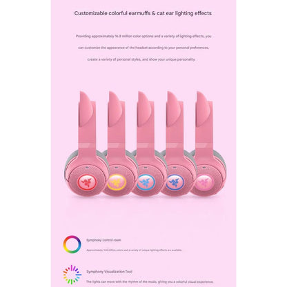 Razer Monster Cute Cat V2 BT Crystal Wireless Bluetooth Headset