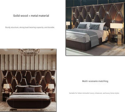 Italian Luxury Wide Screen Double Bed