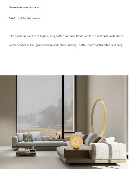 Modern Luxury Modular Fabric Sectional Sofa