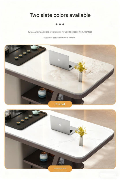 Luxury Stone Slab Tea Table With Chairs