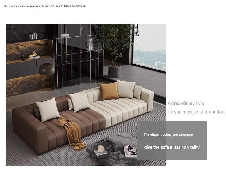 Italian Light Luxury Piano Key Sofa Set