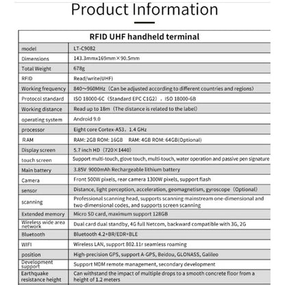 UHF RFID Handheld Electronic Tag Reader