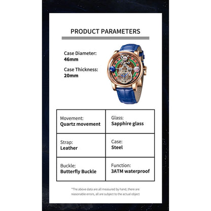 PINDU 6570 Tourbillon Men's Quartz Watch