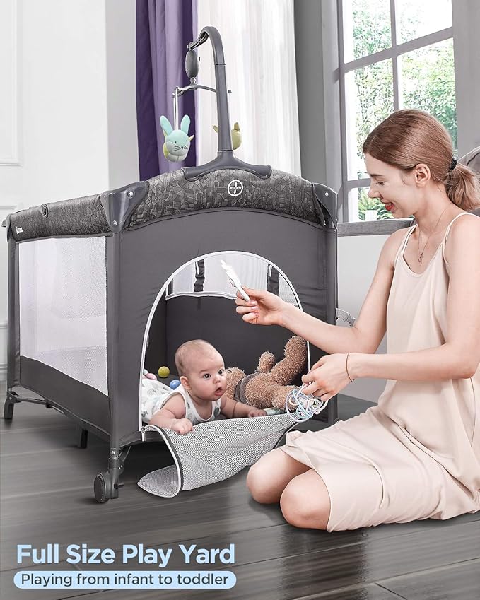 5 in 1 Baby Bedside Sleeper Portable Travel Crib