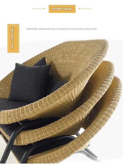 Modern Rattan Outdoor Sofa Set With Coffee Table