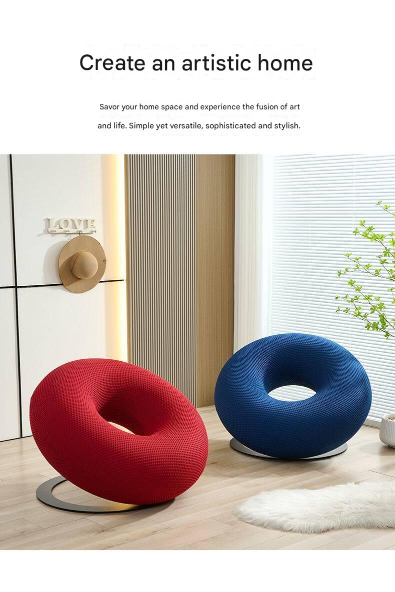 Modern Donut Swivel Single Lazy Sofa Chair