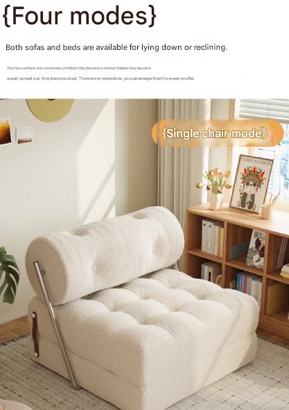 Luxury Lambswool Folding Sofa Bed