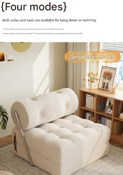 Luxury Lambswool Folding Sofa Bed
