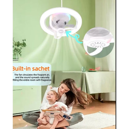 Remote Control Mini Led Light Electric Fan