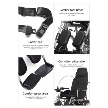 Folding Portable Iron Electric Wheelchair