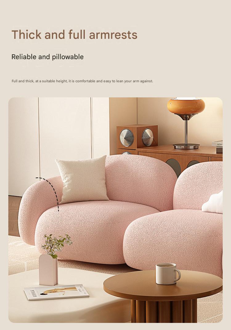 Luxury Lambswool Three Seater Sofa Set With Coffee Table