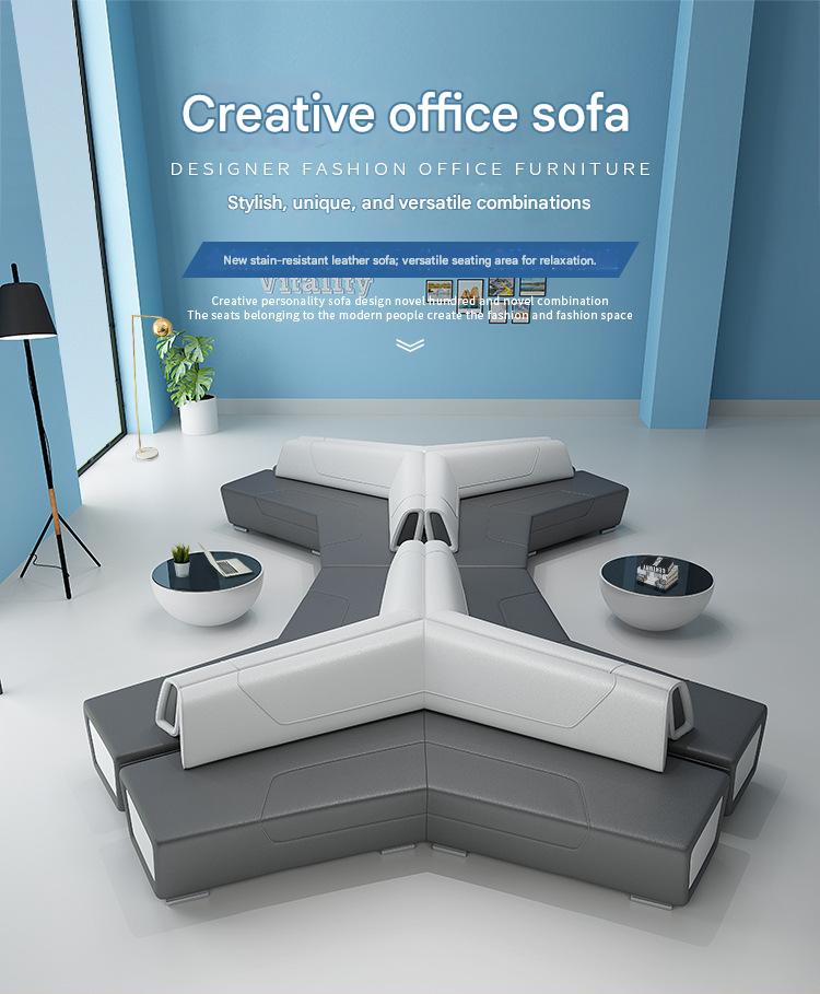 Luxury V-Shaped Lobby Sofa