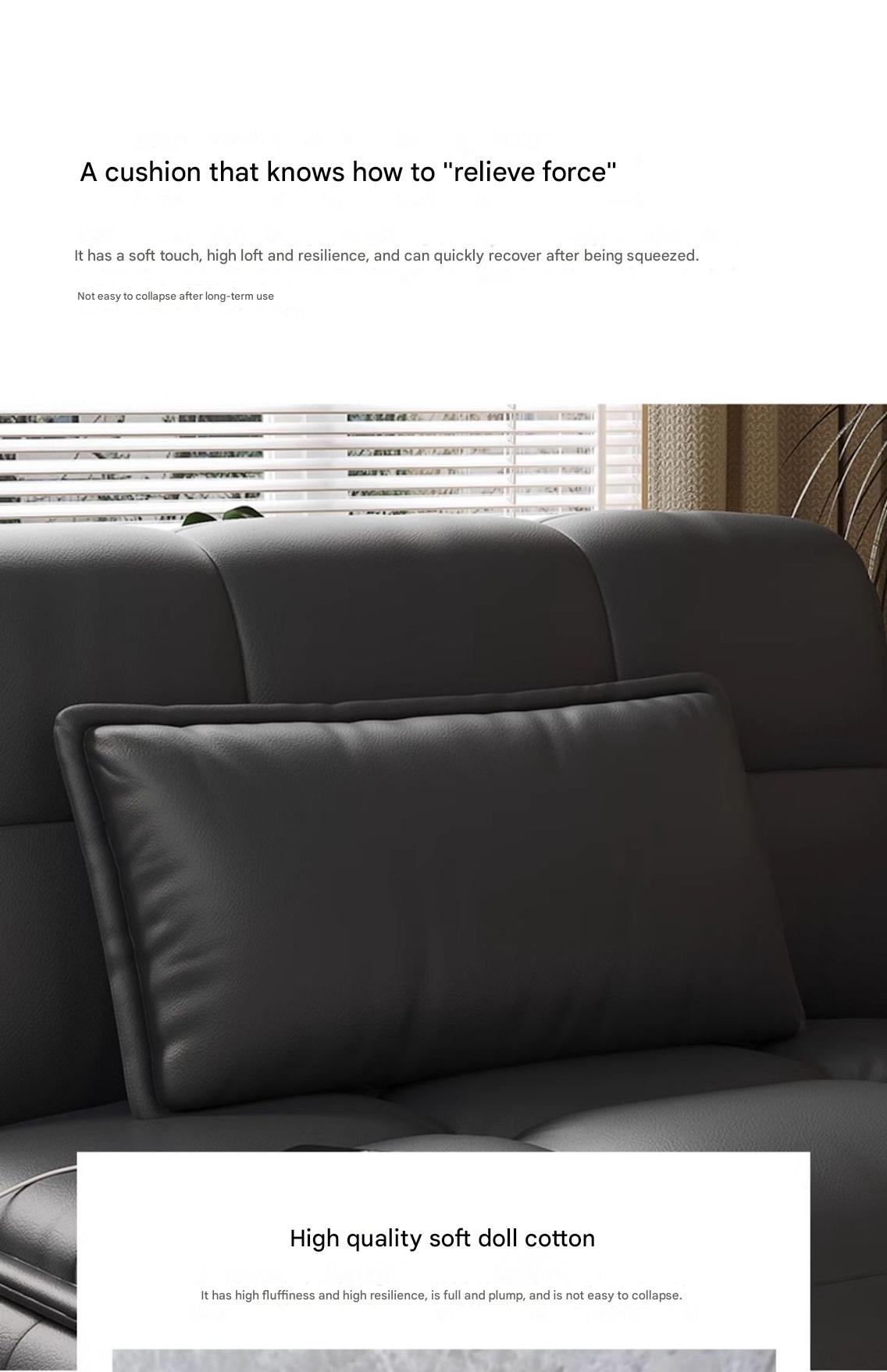 Luxary Electric Leather Folding Sofa Bed