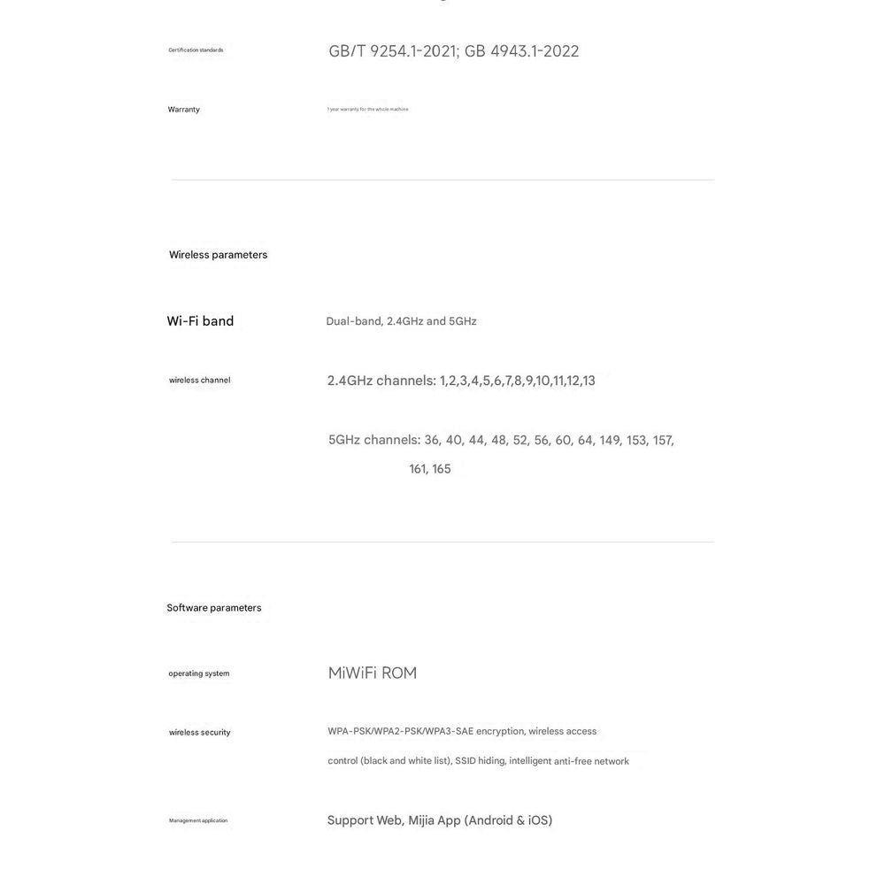 Xiaomi BE6500 Dual Band High Speed Router