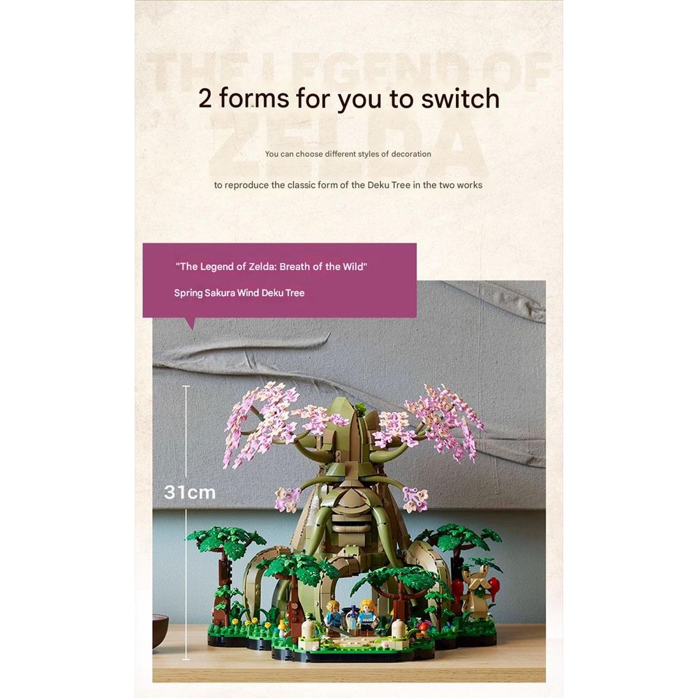 LEGO 77092 The Legend of Zelda Great Deku Tree 2-in-1 Blocks Set