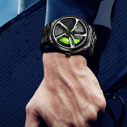 SVJ Men's Spinning Wheel Watch