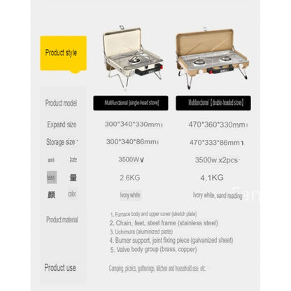 Outdoor Cassette Adjustable Gas Stove