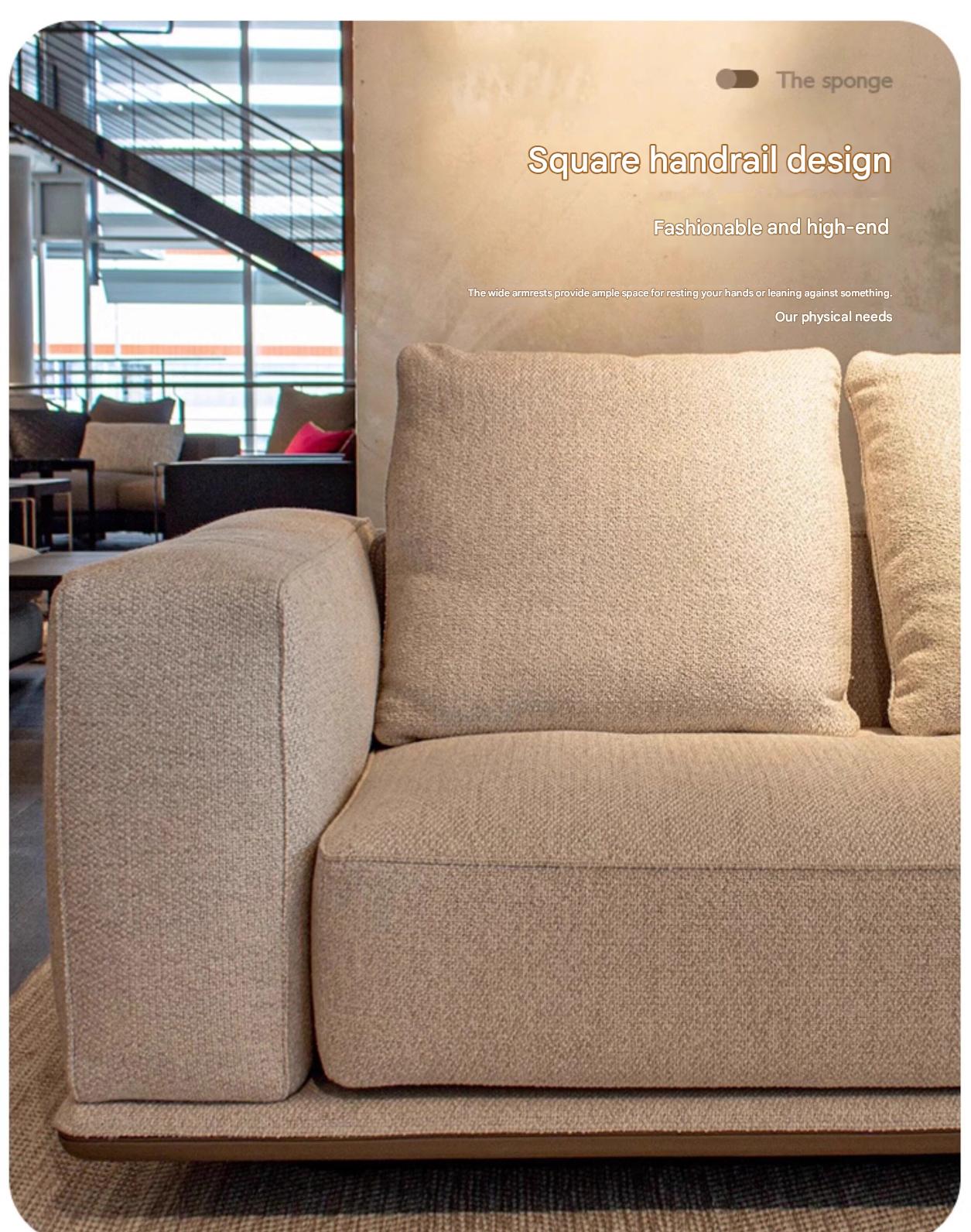 Modern Luxury Curved Sectional Sofa with Chaise Extension