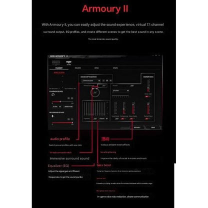 ROG Genesis 7.1 Gaming Wired Headset With Microphone