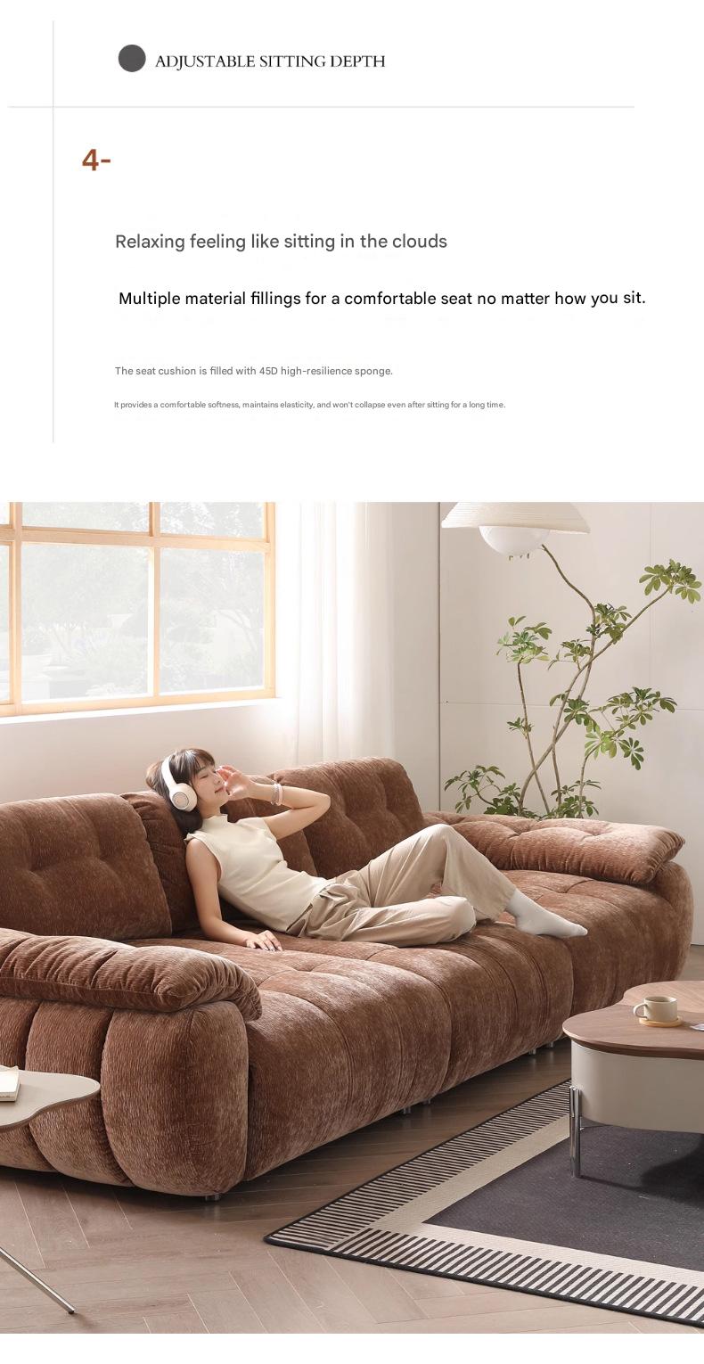 Premium Modern Adjustable Sofa with High Backrest Multi Seat