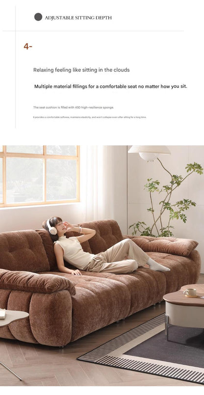 Premium Modern Adjustable Sofa with High Backrest Multi Seat