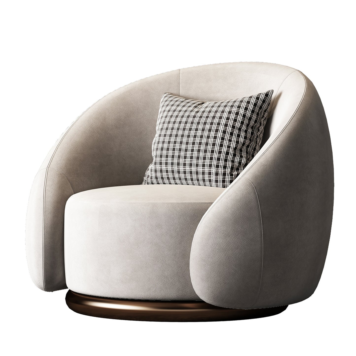 Luxury Rotating Single Seater Sofa With Deep Seating