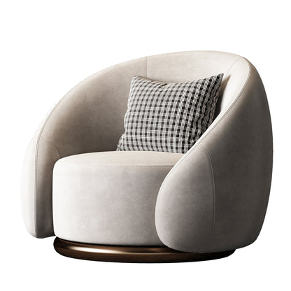 Luxury Rotating Single Seater Sofa With Deep Seating