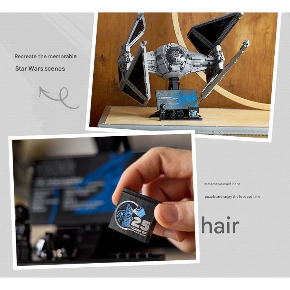 LEGO 75382 UCS Star Wars TIE Interceptor Blocks Set