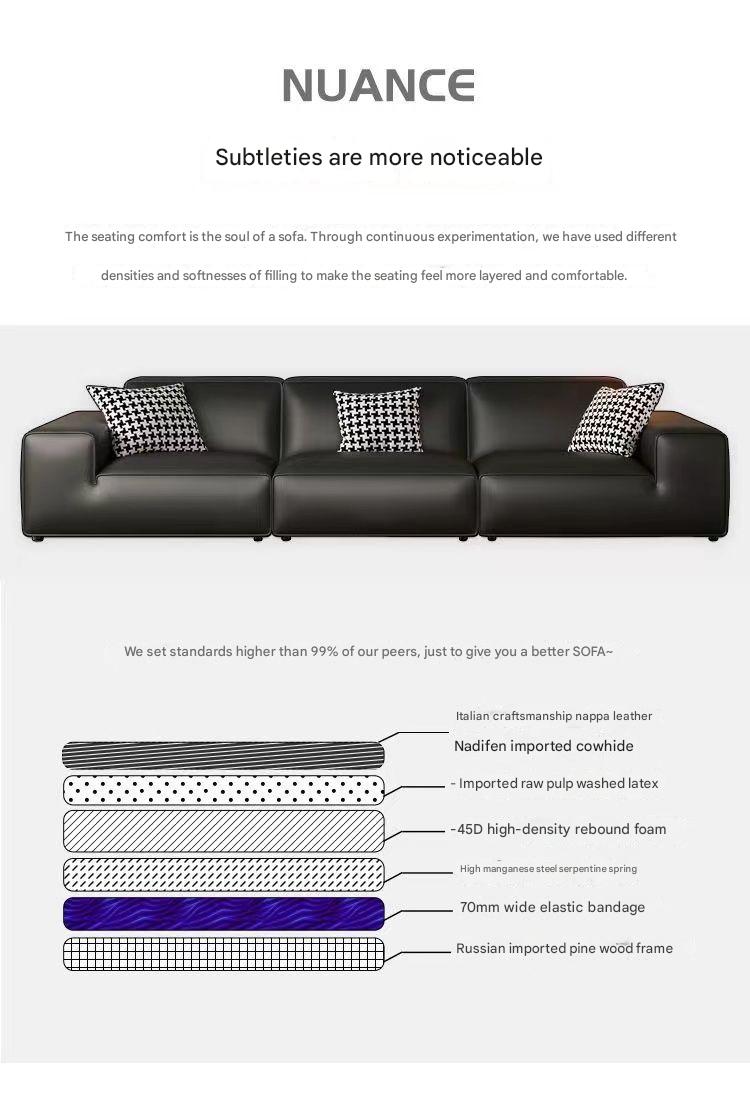 Luxury 3 Seater Leather Sofa
