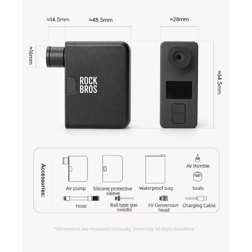 ROCKBROS Mini Electric Air Pump Inflator