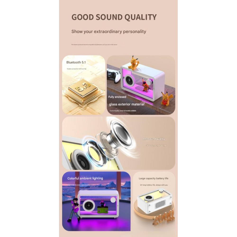 Simple Transparent Bluetooth Speaker