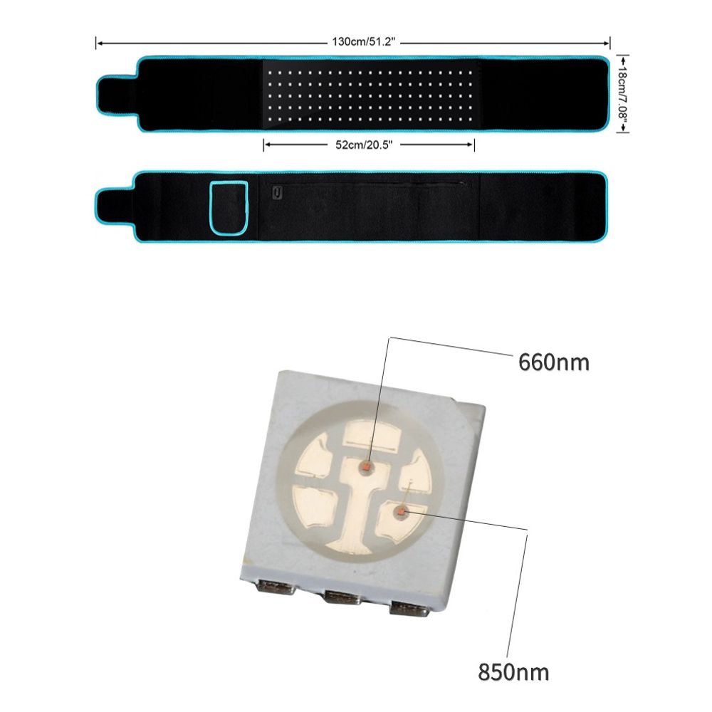850 Red Light Waist Therapy Belt 7