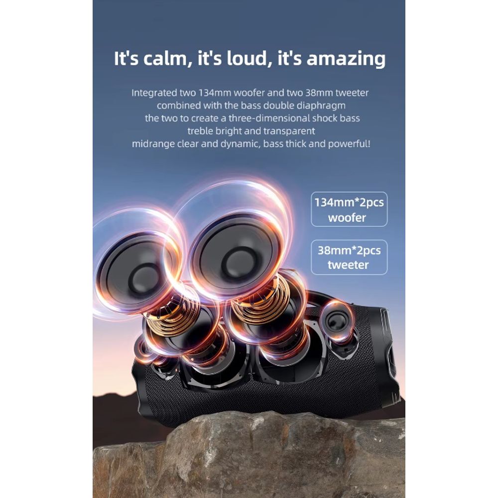 Fanatic S98 High Power 160W Bluetooth Speaker