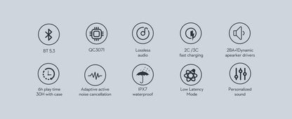 HiFiDots Wireless Bluetooth Headphones tws