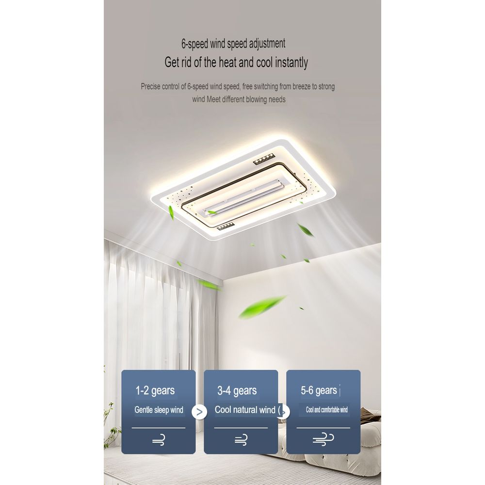 Minimalist Bladeless LED Ceiling Fan